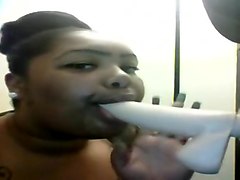 Throat tuck HD video.